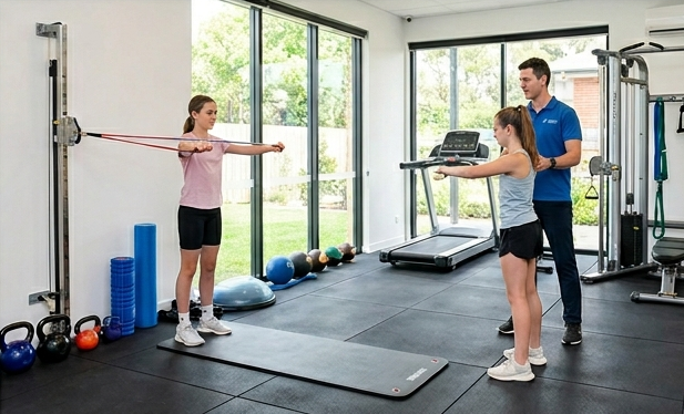 Strefa ćwiczeń i rehabilitacji w Kineo Studio